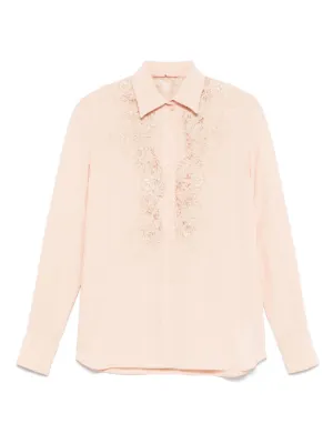 Ermanno Scervino レースディテール シャツ | ピンク | FARFETCH JP