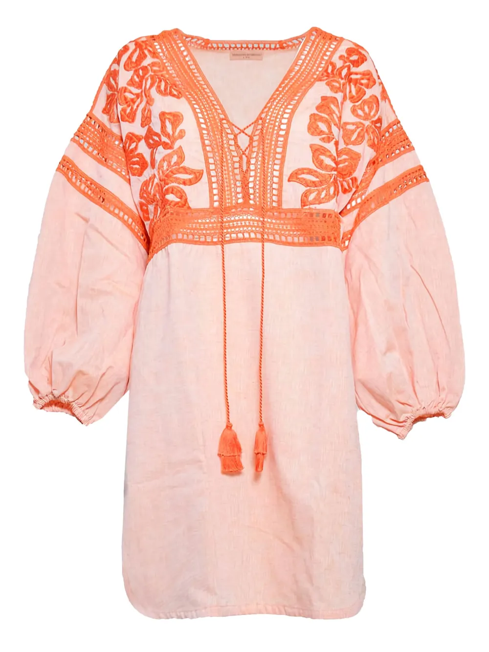 Ermanno Scervino robe courte à fleurs brodées | orange | Image 1
