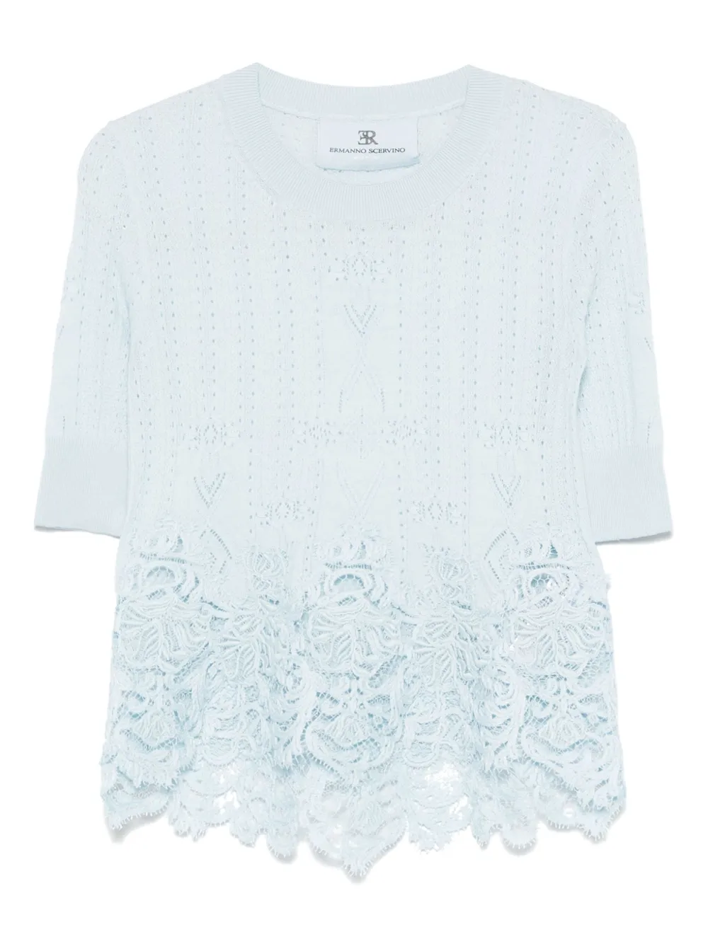 Ermanno Scervino top en mezcla de cachemira | azul | Image 1