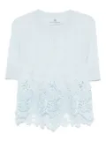 Ermanno Scervino cashmere-blend top - Blue