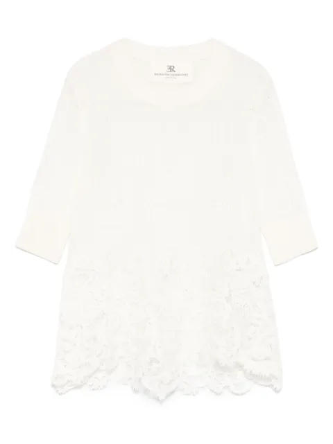 Ermanno Scervino lace-detail blouse 