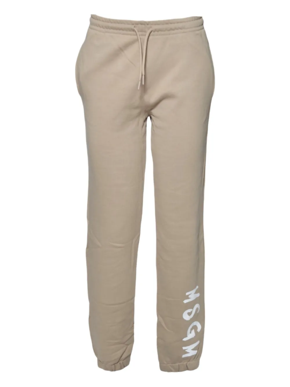 MSGM Kids Trainingsbroek met logoprint Beige