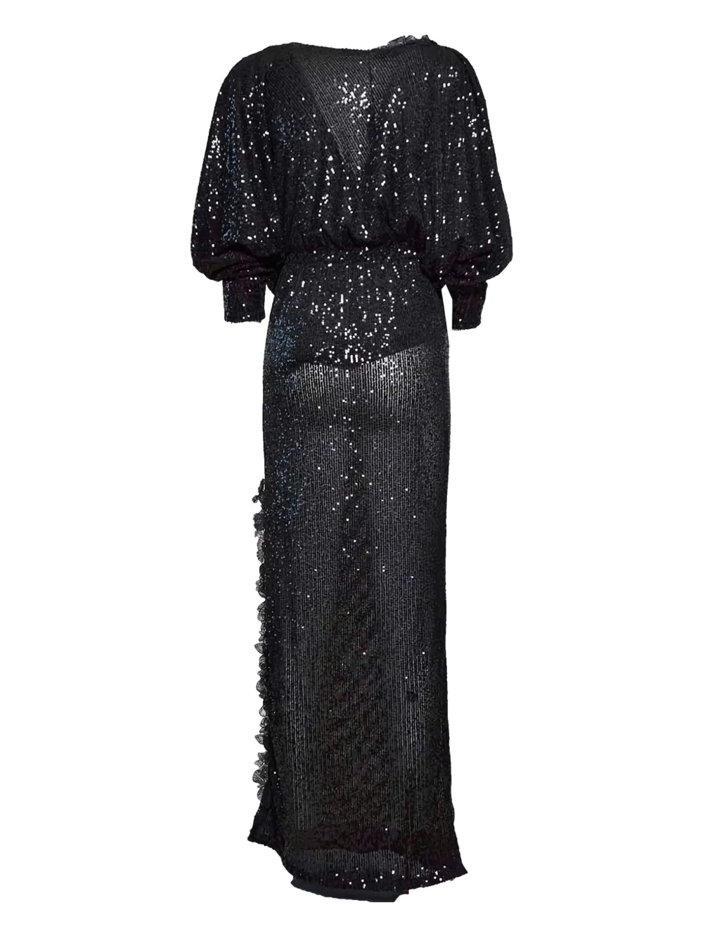 Ermanno Scervino sequin-embellished maxi dress - Zwart