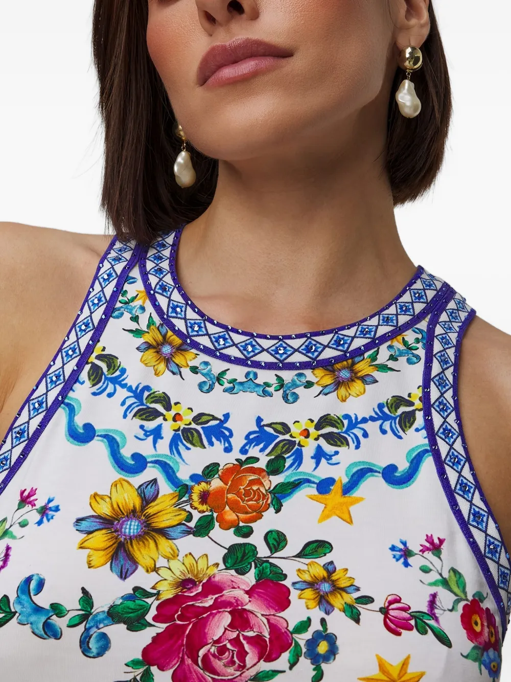 Camilla Tiles Darls jersey jurk Wit