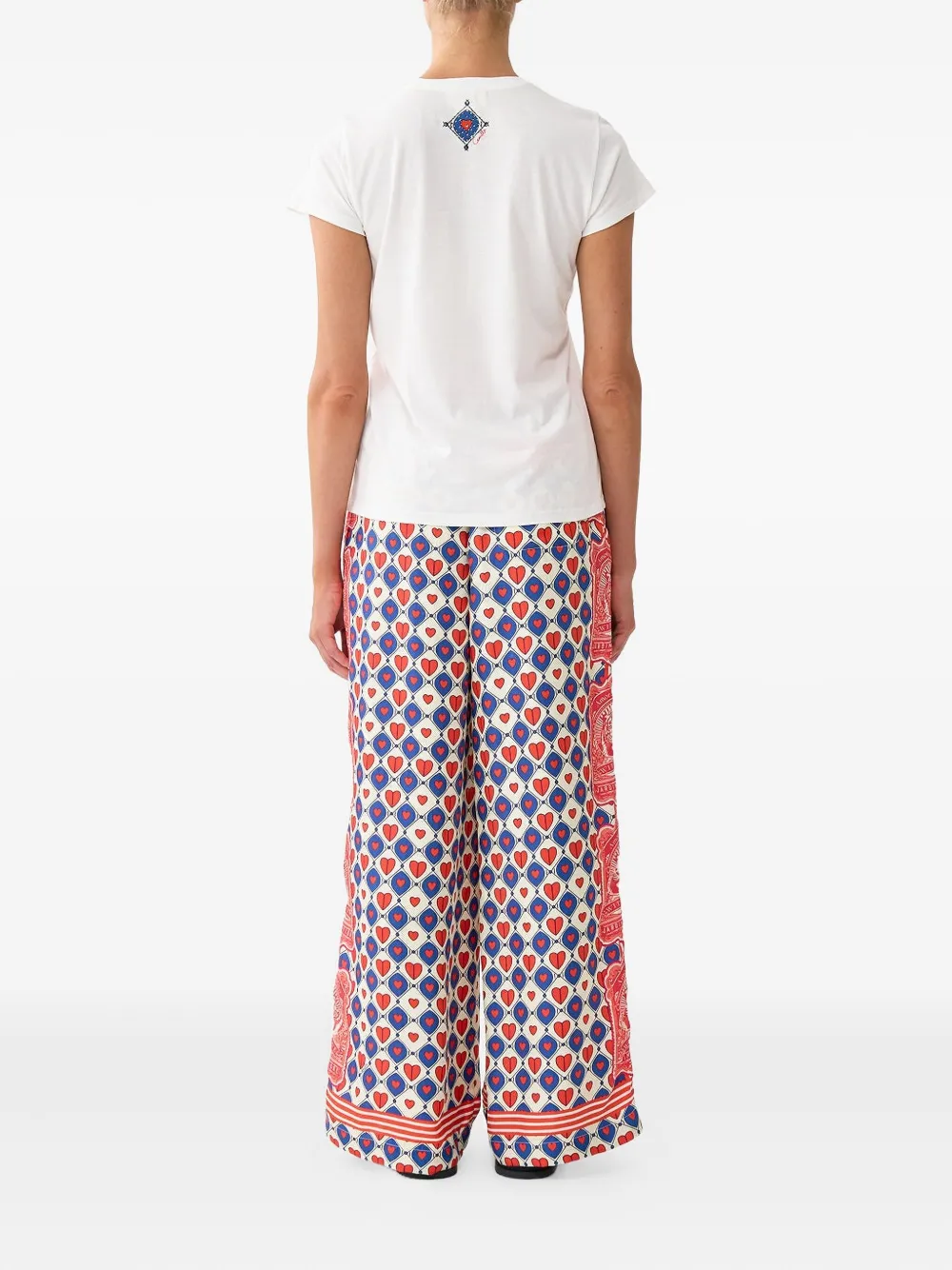 Camilla T-shirt met ronde hals Wit