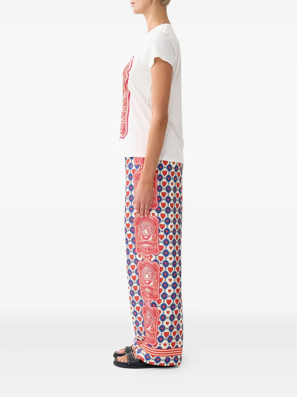 Camilla T-shirt met ronde hals Wit