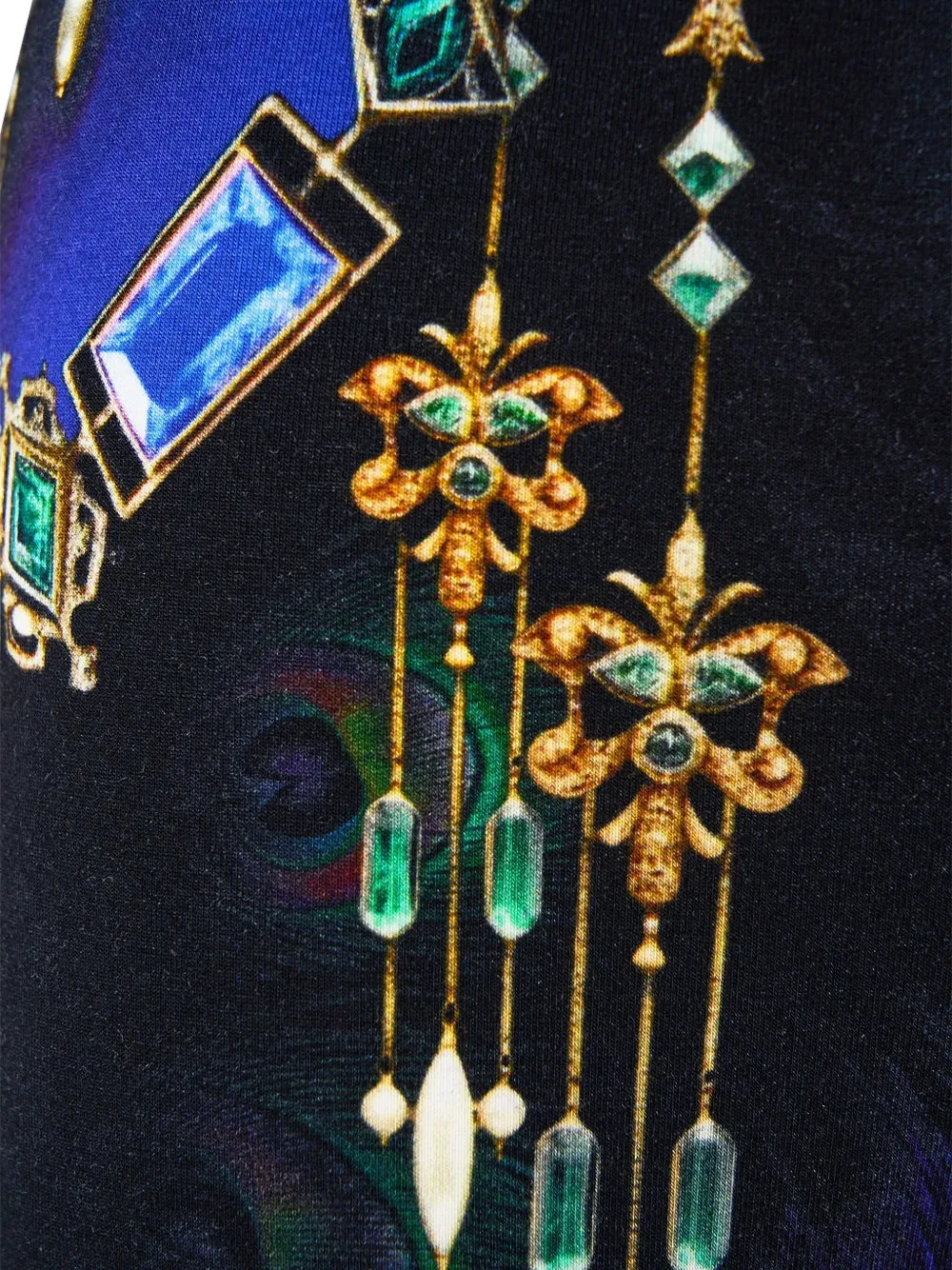 Camilla Dominican Decadence legging met sieraden print Blauw