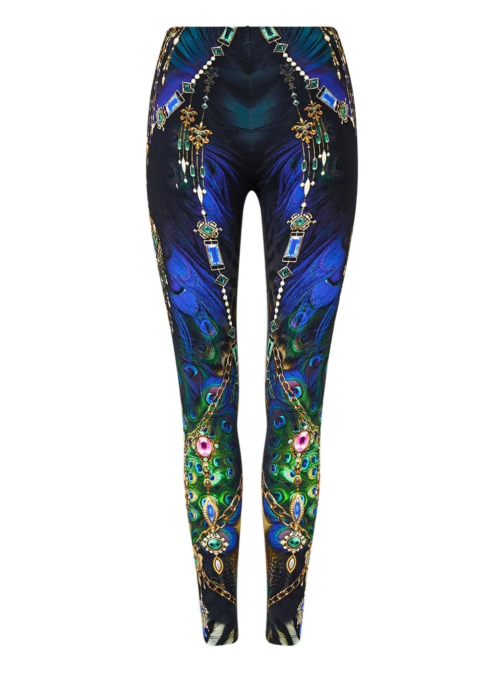 Camilla Dominican Decadence jewel print leggings - Blu