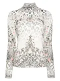 Camilla Marble Heaven top - White