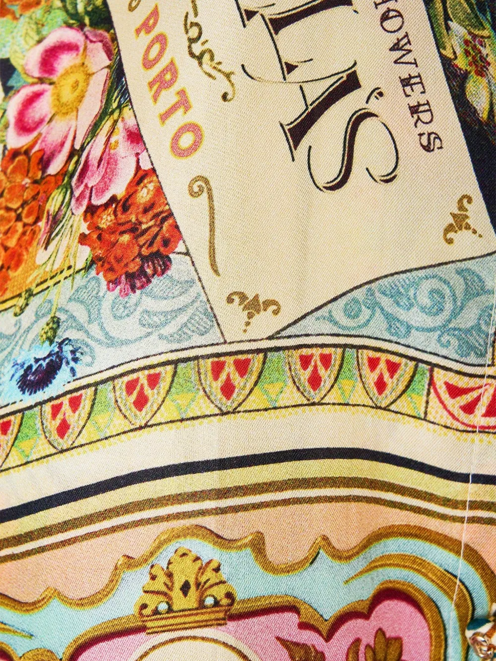 Camilla blouse met print Geel