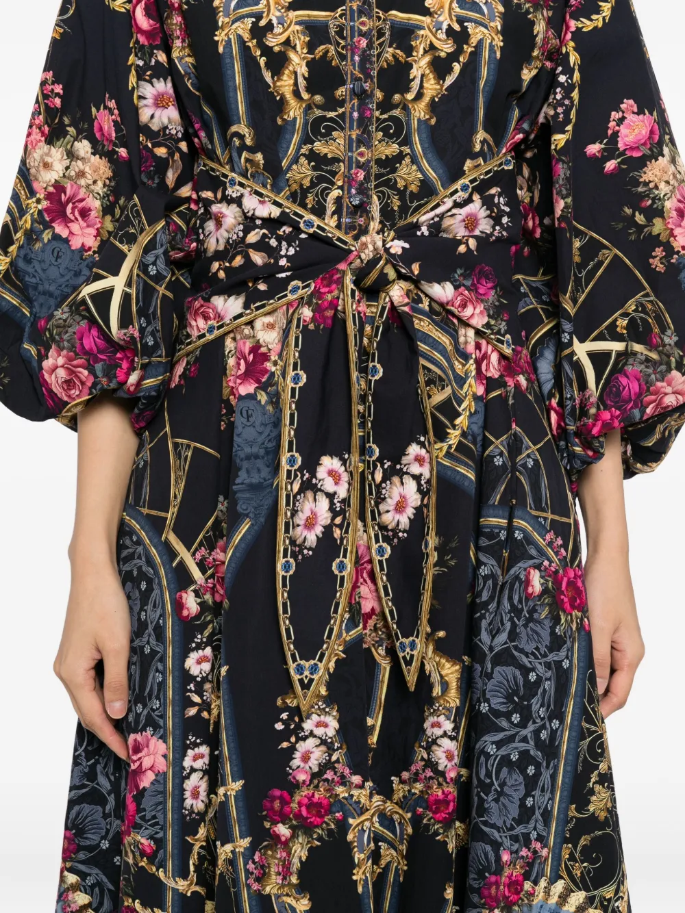 Camilla Ornate On A Plate dress Blauw