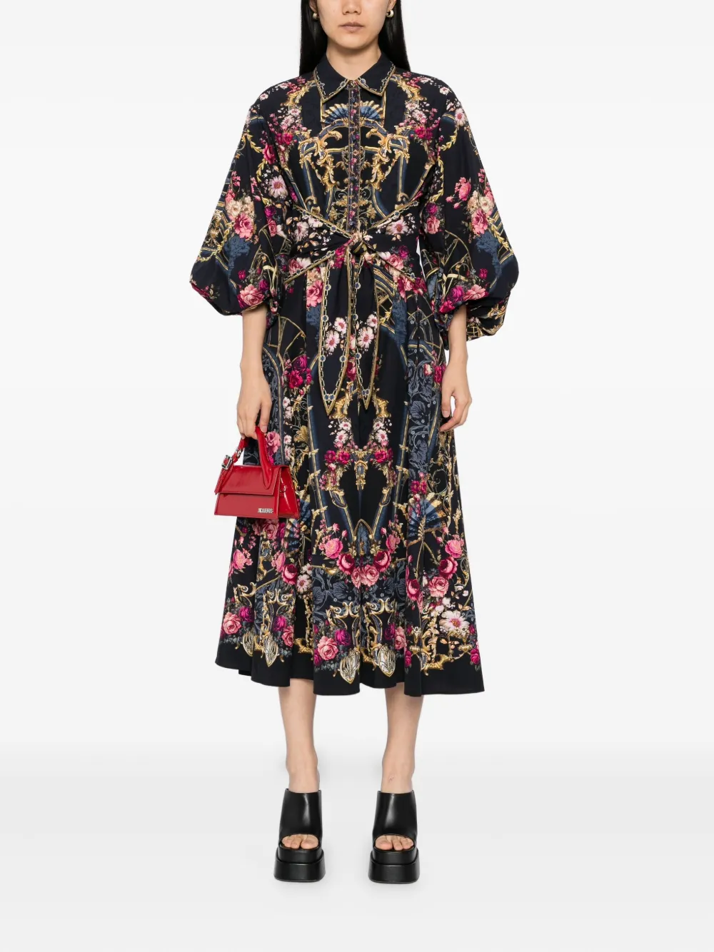 Camilla Ornate On A Plate dress Blauw