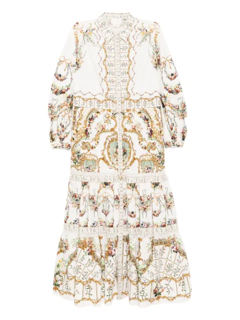Camilla floral-print shirt dress