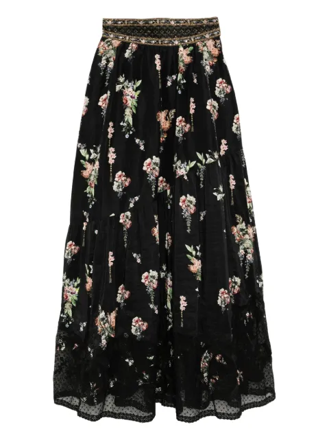 Camilla floral-print skirt