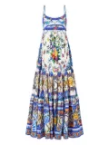 Camilla Tiles Darls long dress - White