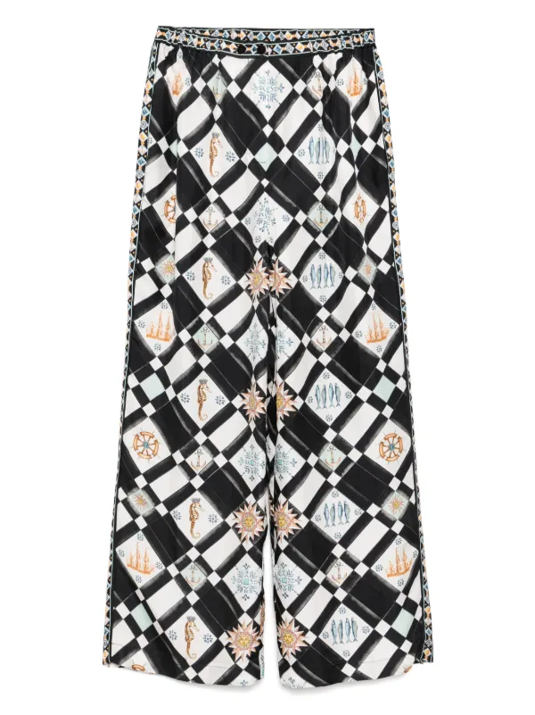Camilla Folk Afloat Trousers in White