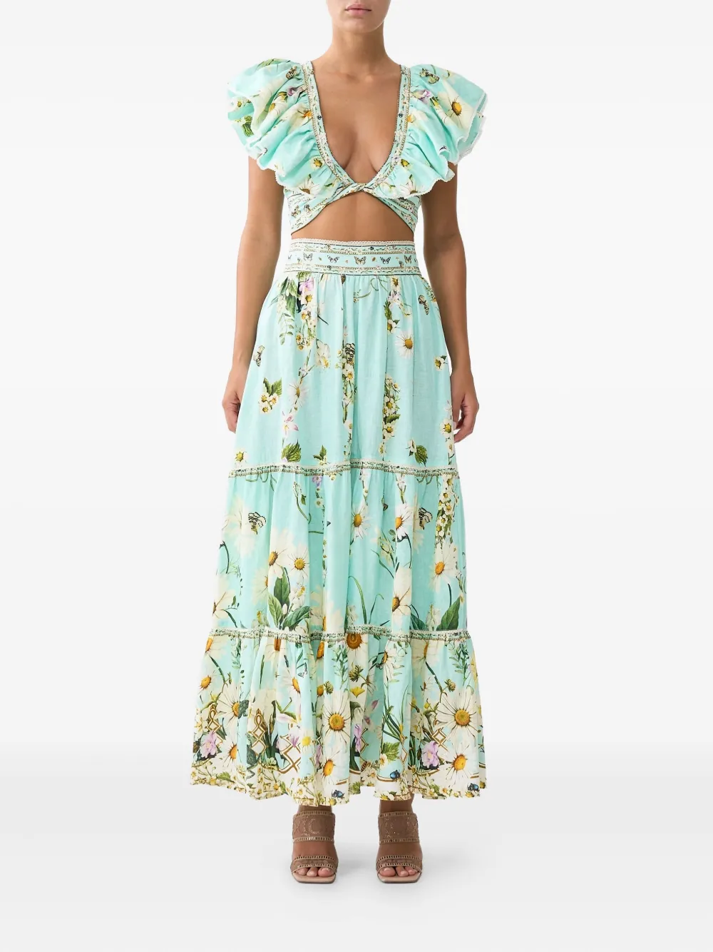Camilla Freefall top - Groen