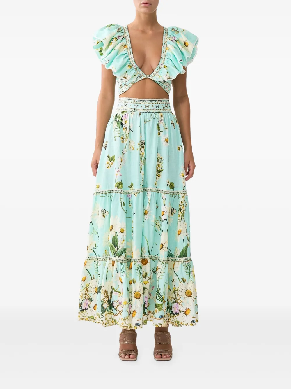 Camilla Freefall top Groen