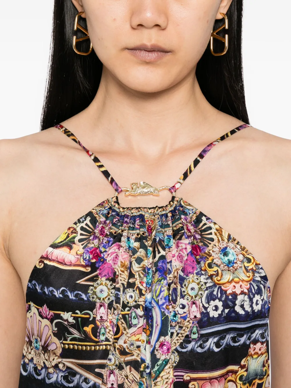 Camilla Basked In Baroque dress Blauw