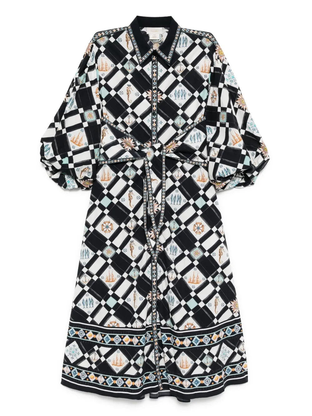 Folk Afloat shirt dress