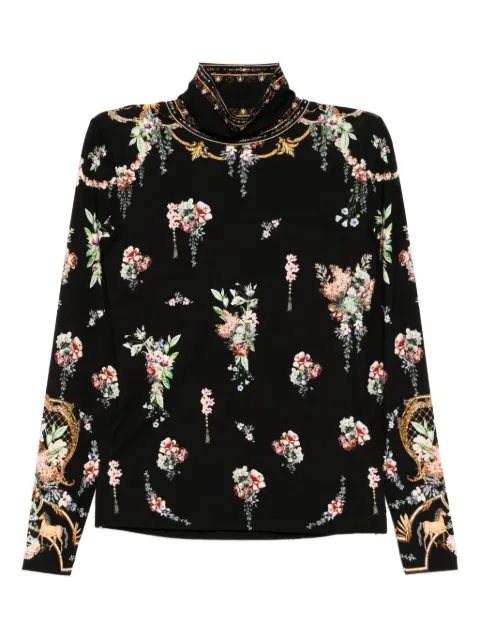 Camilla floral-print top