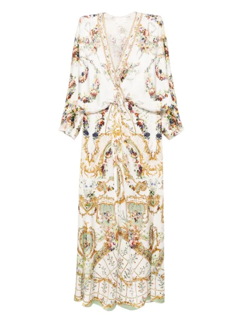 Camilla floral-print silk dress
