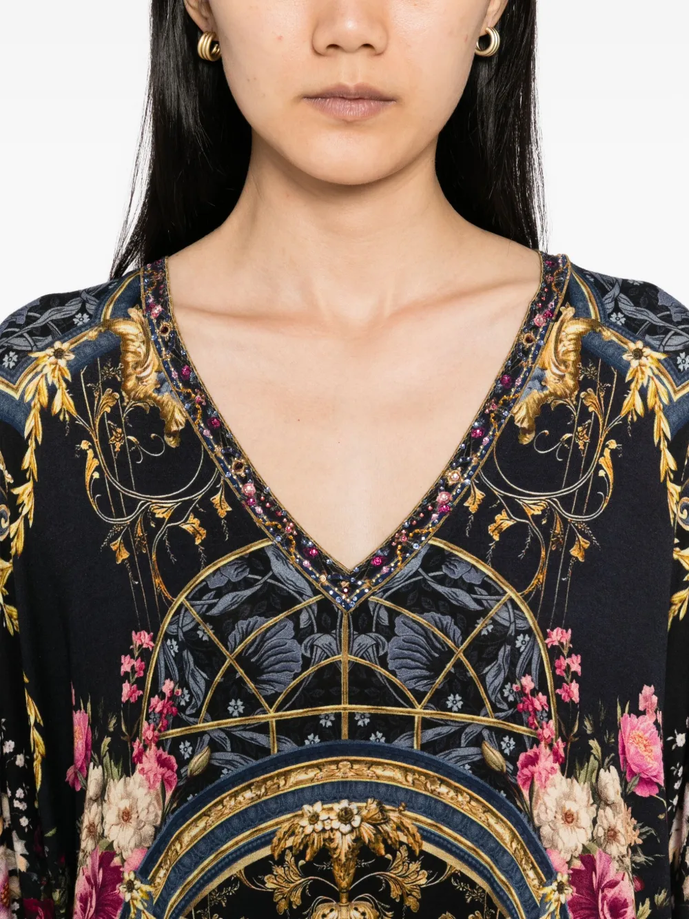 Camilla Ornate On A Plate T-shirt Blauw