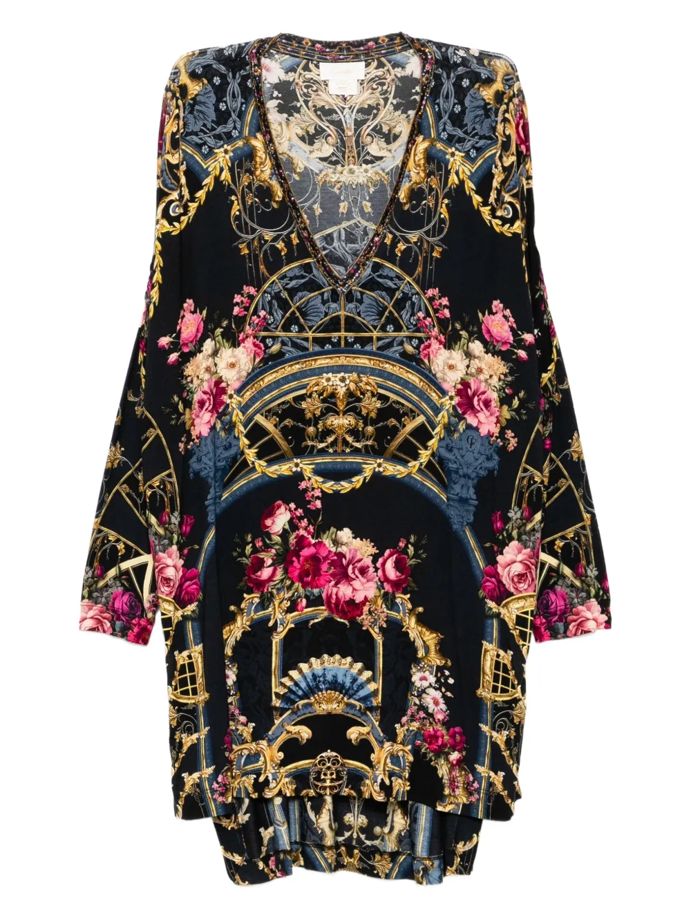 Camilla Ornate On A Plate T-shirt Blauw