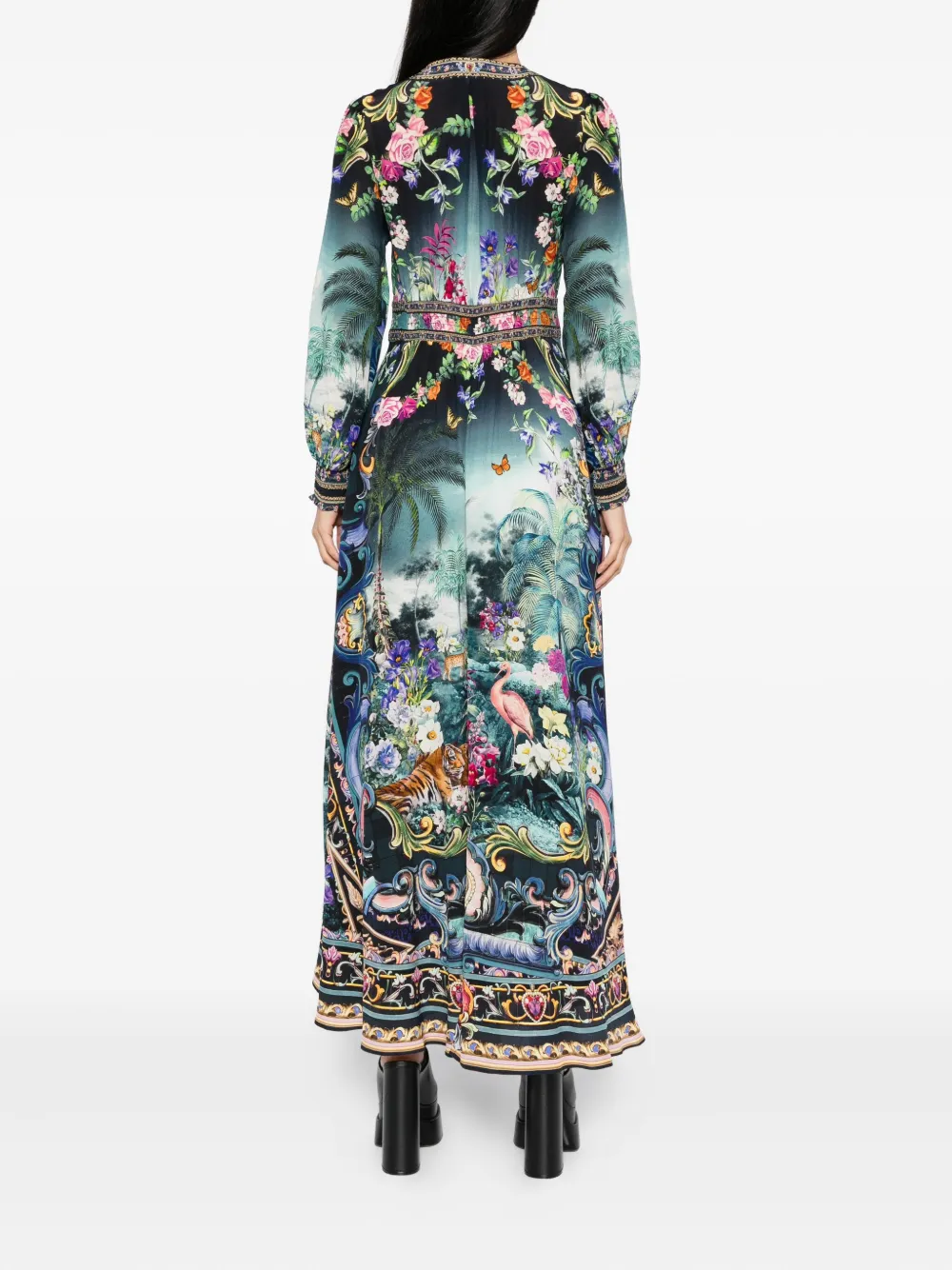 Camilla Basked In Baroque dress Blauw