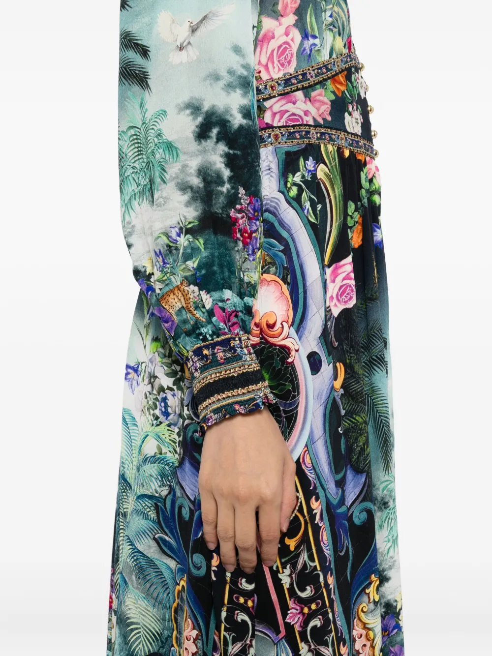 Camilla Basked In Baroque dress Blauw