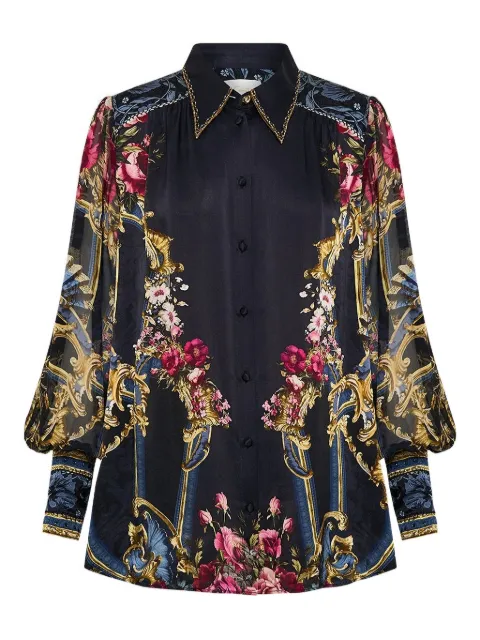 Camilla silk printed blouse 