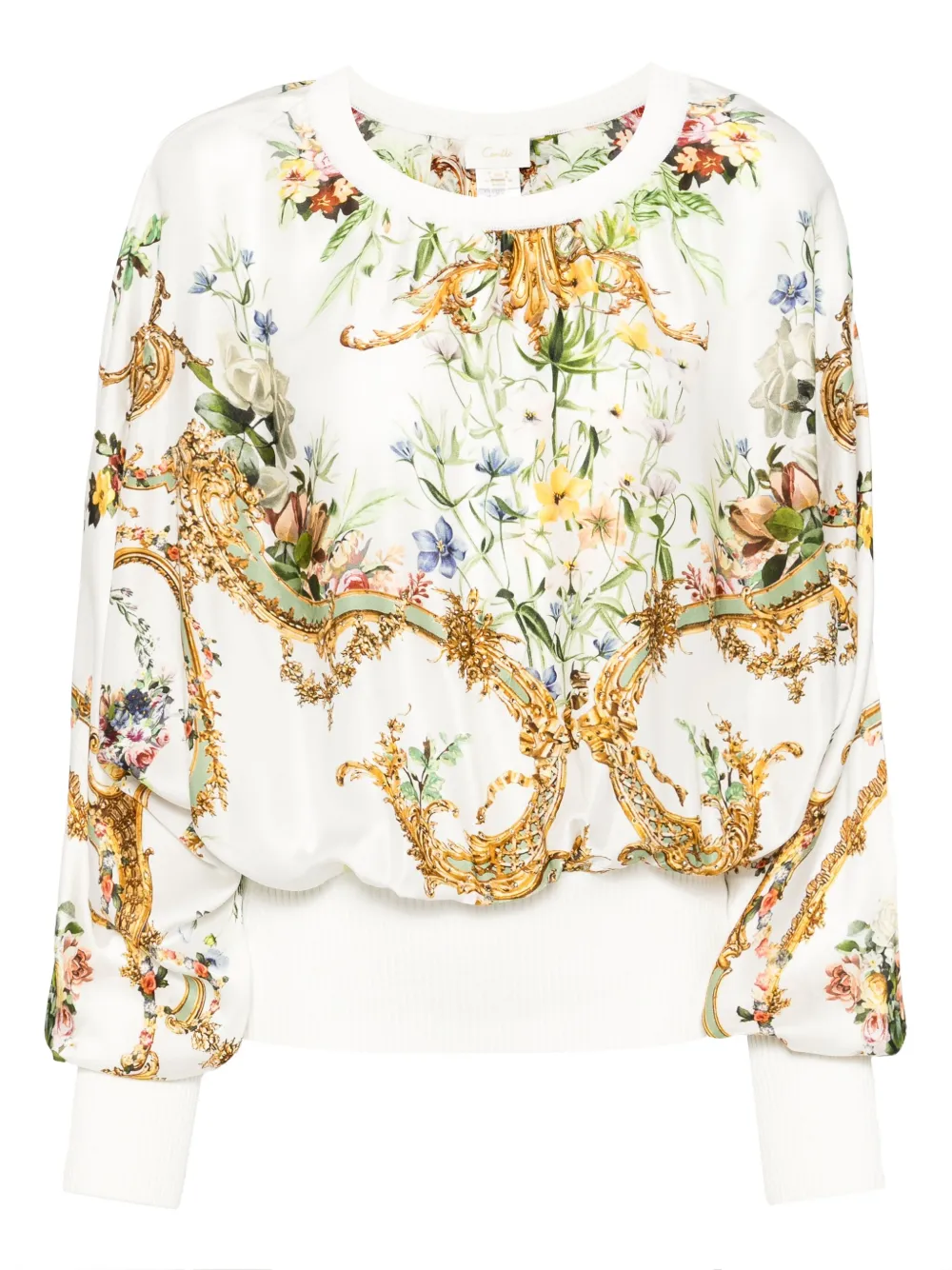 Camilla floral-print T-shirt - ホワイト Camilla floral-print T-shirt - ホワイト