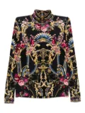 Camilla graphic-print top - Black