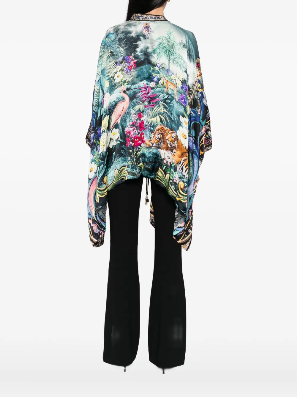 Camilla Basked In Baroque blouse Blauw