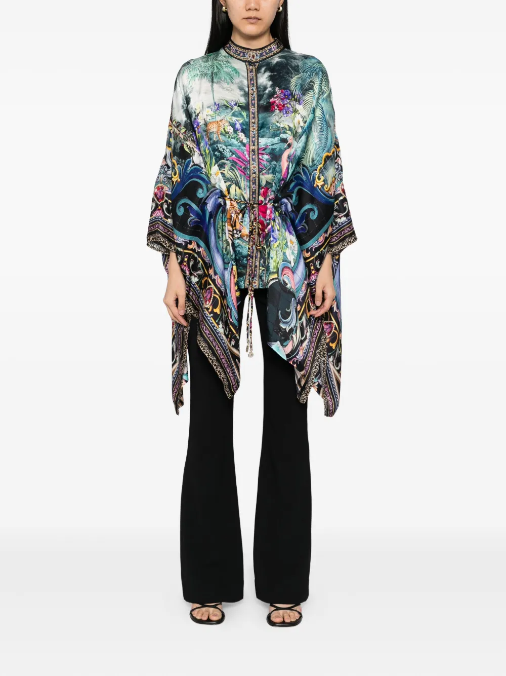 Camilla Basked In Baroque blouse - Blauw