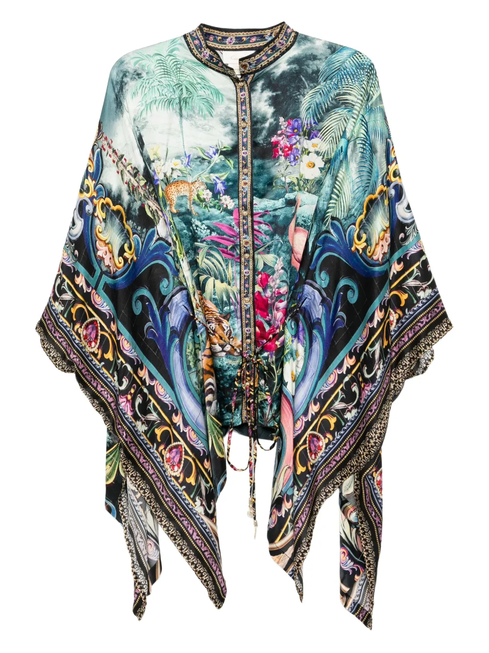 Camilla Basked In Baroque blouse | Blue | Image 1