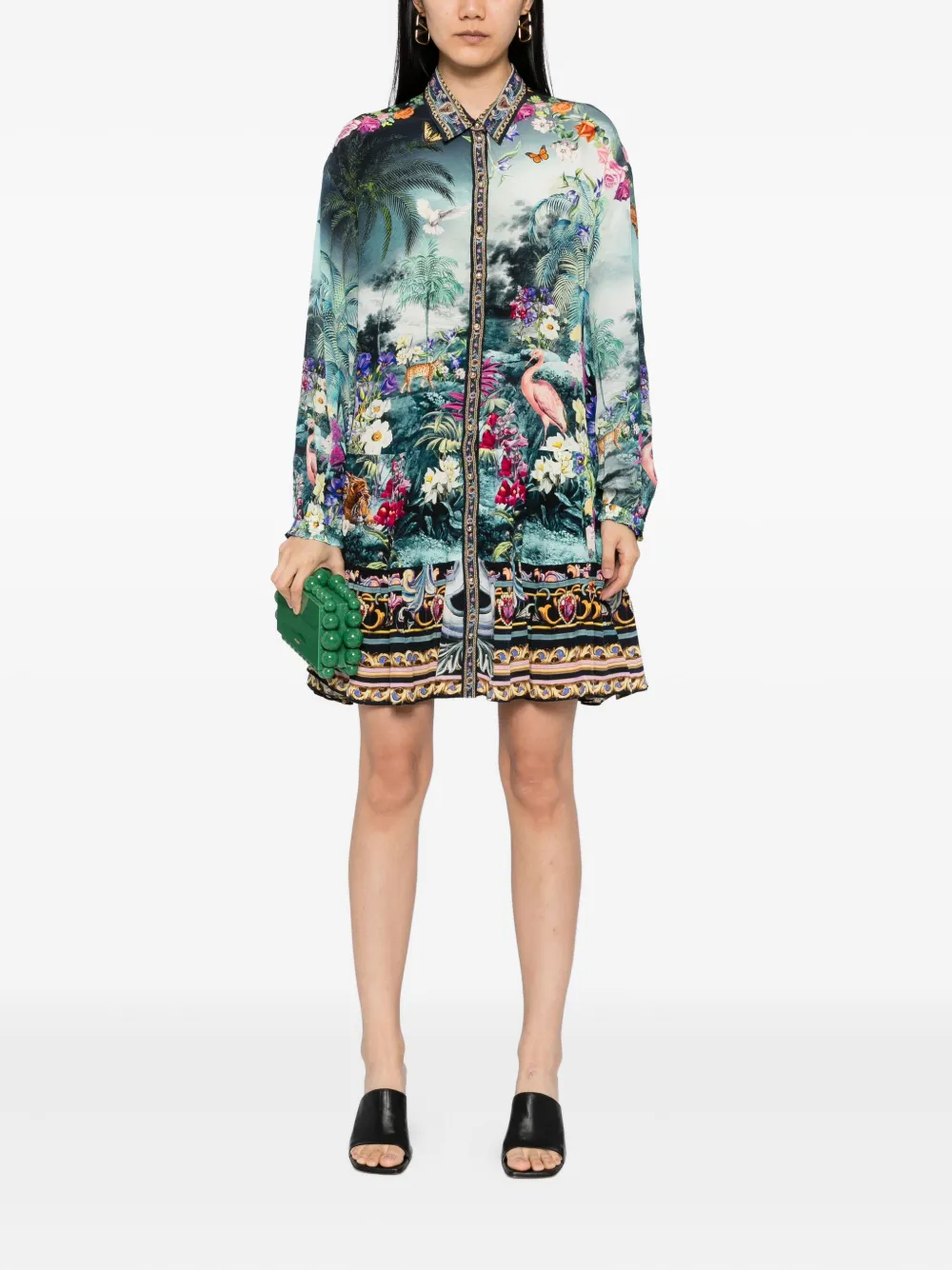 Camilla Basked In Baroque dress Blauw