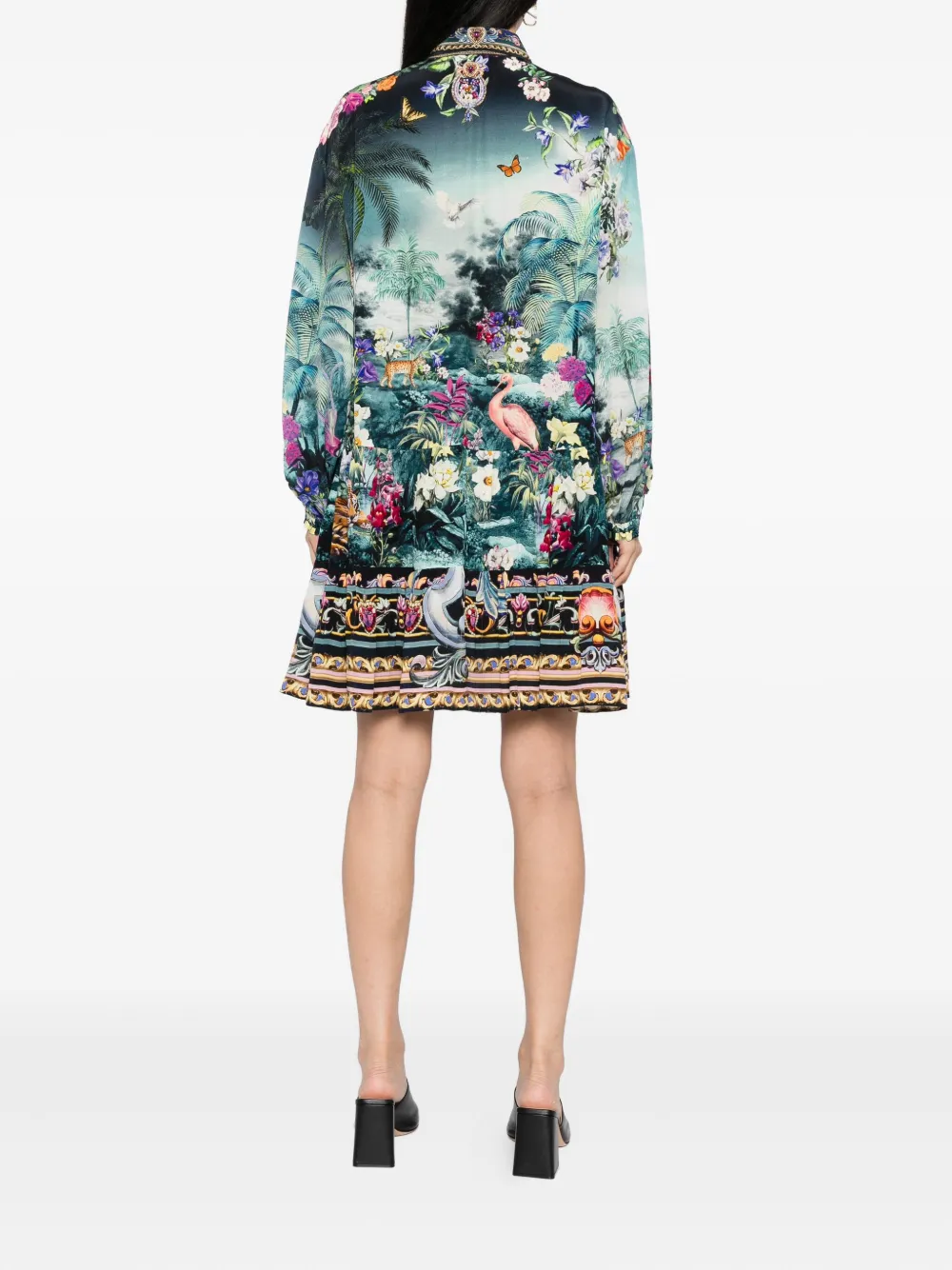Camilla Basked In Baroque dress Blauw