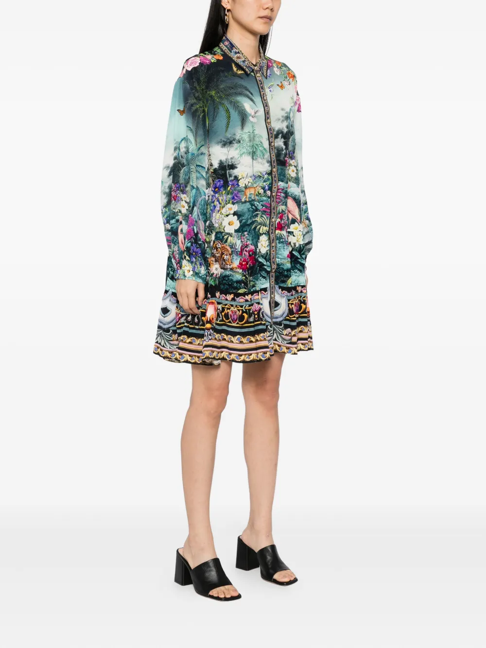 Camilla Basked In Baroque dress Blauw