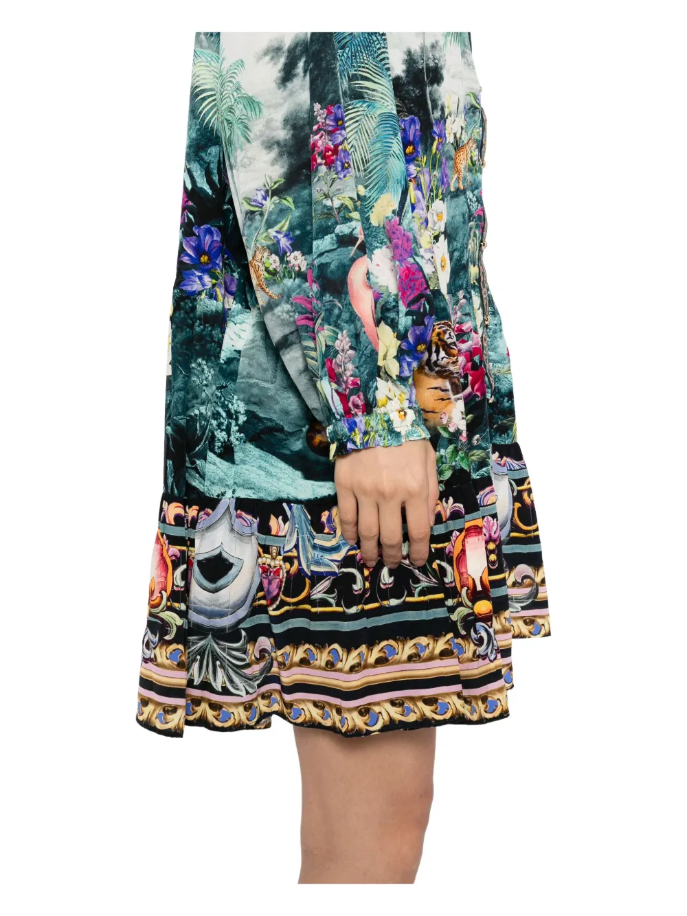 Camilla Basked In Baroque dress Blauw