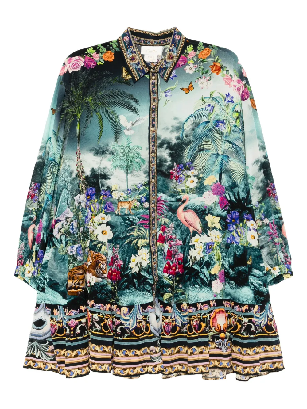 Camilla Basked In Baroque dress Blauw