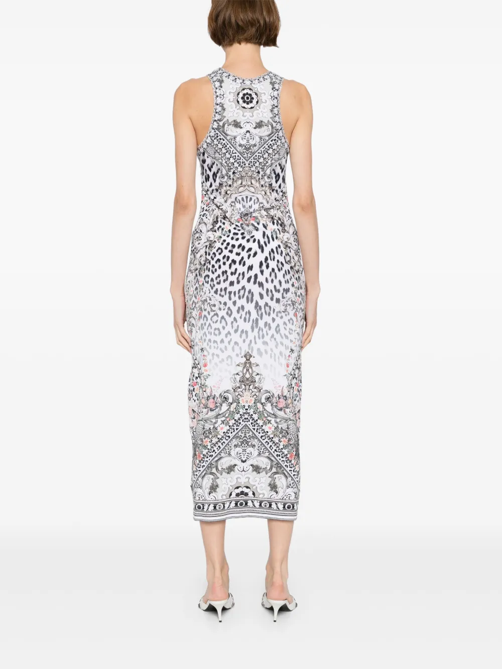 Camilla Marble Heaven midi-jurk Wit