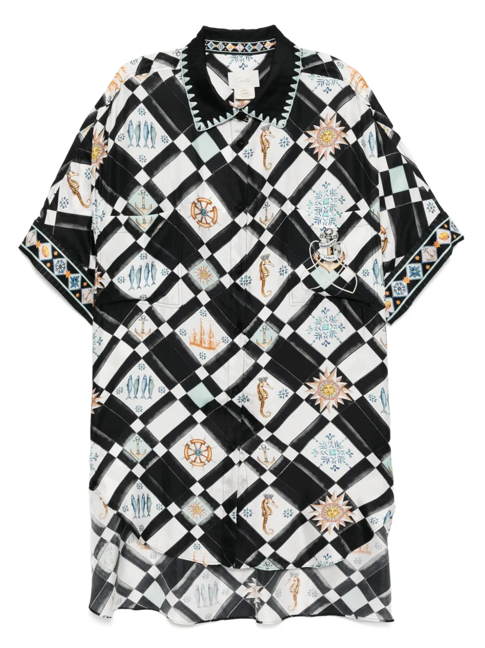 Camilla Folk Afloat tunic | White | Image 1