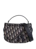 Christian Dior Pre-Owned 2021 Mini Oblique Canvas Soft Saddle satchel - Blue