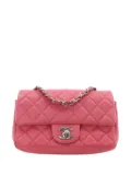 CHANEL Pre-Owned 2019 Mini Rectangular Classic Lambskin Single Flap crossbody bag - Pink