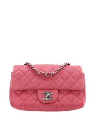 CHANEL Pre-Owned 2019 Mini Rectangular Classic Lambskin Single