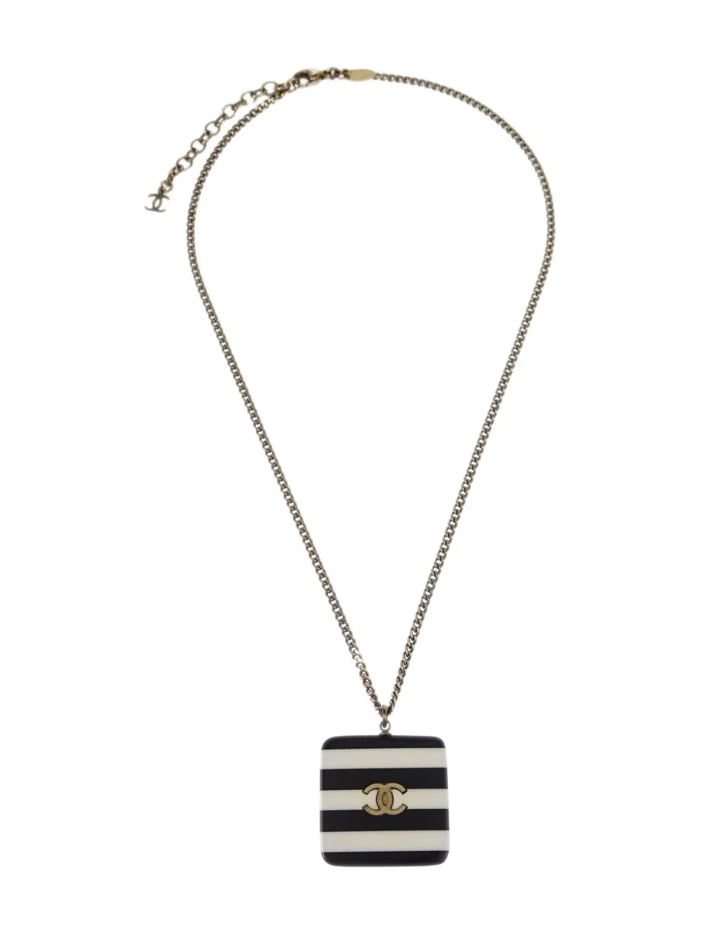 CHANEL Pre-Owned collier à pendentif carré (2006) | or | Image 1