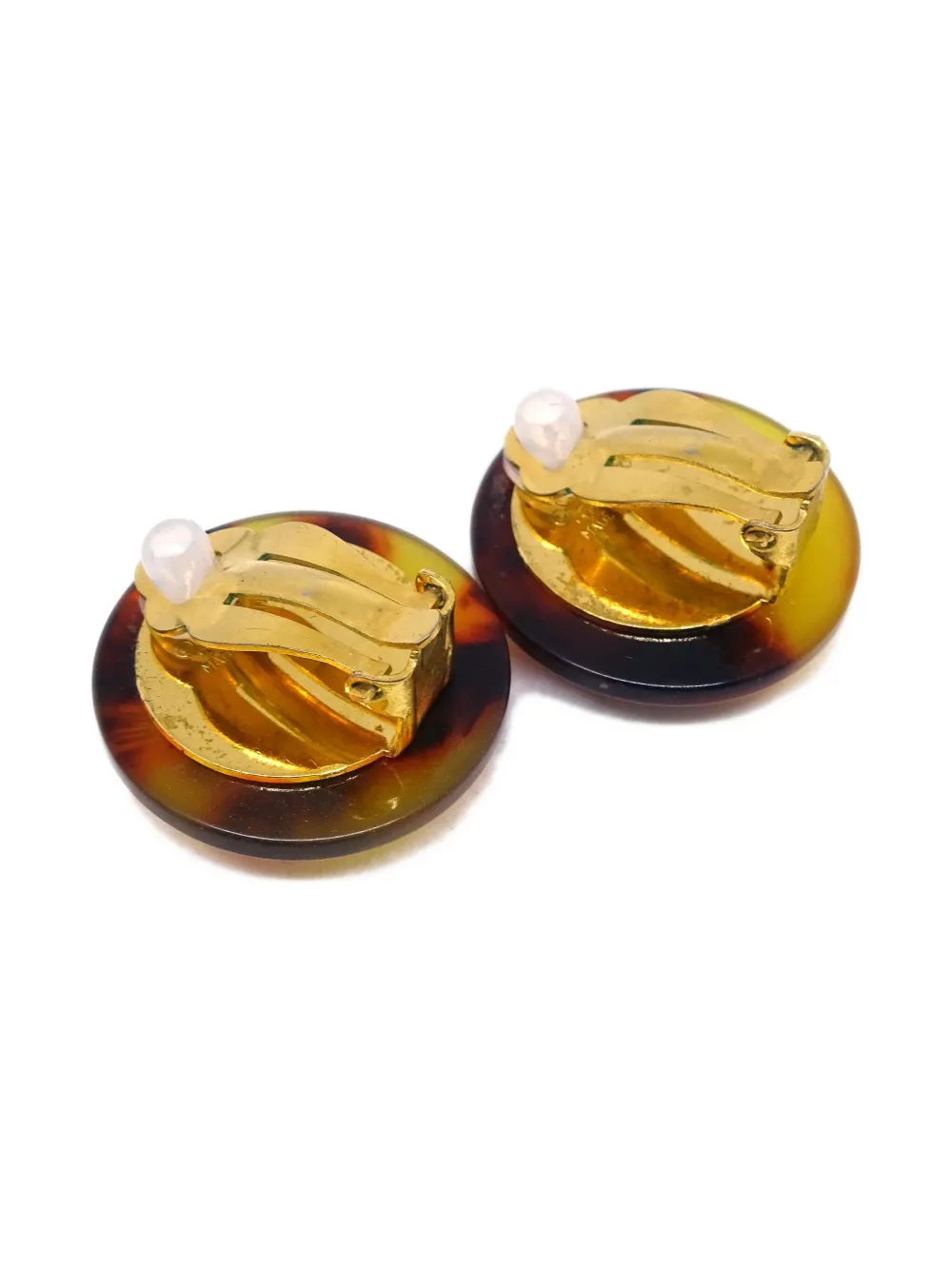 Pre-owned Chanel 1997 Cc Clip-on Earrings