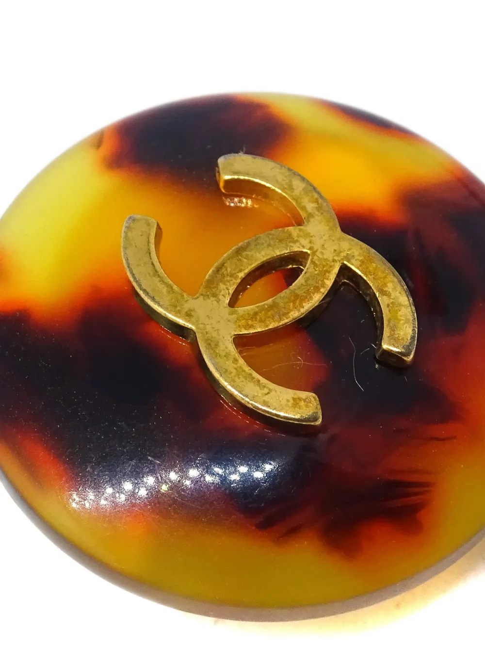 Pre-owned Chanel 1997 Cc Clip-on Earrings