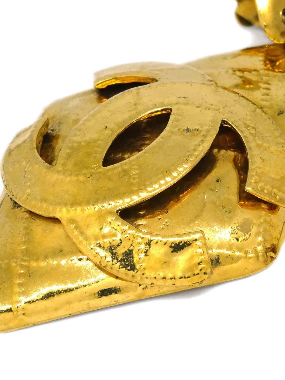 CHANEL Pre-Owned boucles d'oreilles à formes losanges (1994) | Image 2